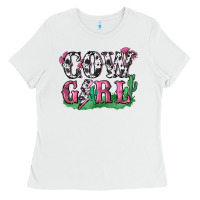 White cowgirl lightning bolt Ladies Tee - Zillion Design Studio