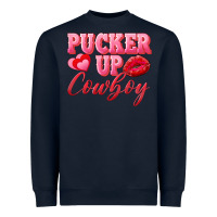 Navy pucker up cowboy Heavyweight Sweatshirt - AdoDesignShop
