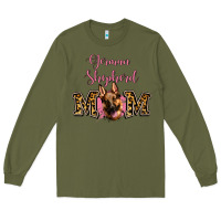 Army Green German Shepherd Mom Long Sleeve Tee - Jasminsmagicworld