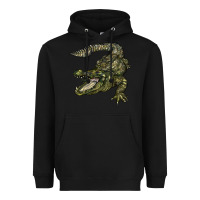 Black alligator Heavyweight Hoodie - BarkalooDesign