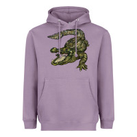 Lavender alligator Heavyweight Hoodie - BarkalooDesign