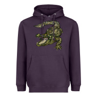 Plum alligator Heavyweight Hoodie - BarkalooDesign