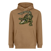 Toasted Coconut alligator Heavyweight Hoodie - BarkalooDesign
