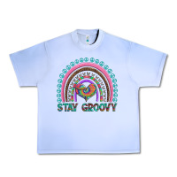 Grape Ice stay groovy with rainbow and heart Urban Heavy Tee - Artiststas