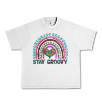 Lunar Rock stay groovy with rainbow and heart Urban Heavy Tee - Artiststas