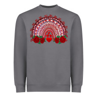 Valentine's Day Rainbow With Roses Heavyweight Sweatshirt | Teevron