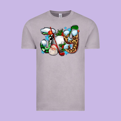 Joy With Golf And Santas Vintage Tee Designed By Adodesignshop