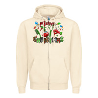 Sandshell merry christmas hair dresser Zipper Hoodie - MaliasSmallBusiness