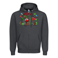 Smoke merry christmas hair dresser Zipper Hoodie - MaliasSmallBusiness