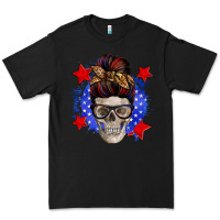 Black American mom skull Premium Tee - Zillion Design Studio