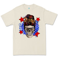 Bone American mom skull Premium Tee - Zillion Design Studio