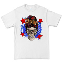 White American mom skull Premium Tee - Zillion Design Studio