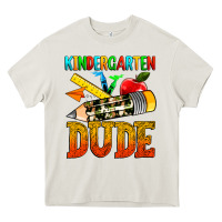 Cream kindergarten dude Heavy Core Tee - texasbilliewilder