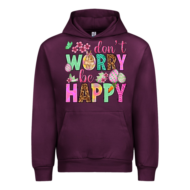 Don't Worry Be Happy Easter Day Urban Hoodie by HowdyJamesFarm | Teevron