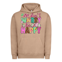 Pigment Burro Don't worry be happy Easter Day Urban Hoodie - HowdyJamesFarm