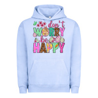 Pigment Grape Ice Don't worry be happy Easter Day Urban Hoodie - HowdyJamesFarm