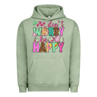 Pigment Oil Green Don't worry be happy Easter Day Urban Hoodie - HowdyJamesFarm