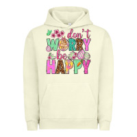 Pigment Pistachio Don't worry be happy Easter Day Urban Hoodie - HowdyJamesFarm