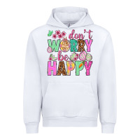 White Don't worry be happy Easter Day Urban Hoodie - HowdyJamesFarm