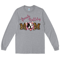 Heather Grey french bulldog mom Long Sleeve Tee - Jasminsmagicworld