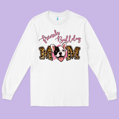French Bulldog Mom Long Sleeve Tee Designed By Jasminsmagicworld