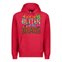 Cardinal Life is better at the beach Premium Hoodie - NancyCooperArtShop