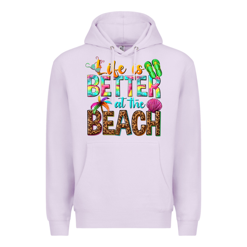 Life Is Better At The Beach Premium Hoodie by NancyCooperArtShop | Teevron