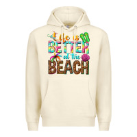 Sandshell Life is better at the beach Premium Hoodie - NancyCooperArtShop