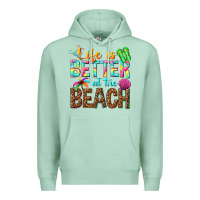 Seafoam Life is better at the beach Premium Hoodie - NancyCooperArtShop