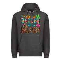 Smoke Life is better at the beach Premium Hoodie - NancyCooperArtShop