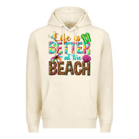 Tofu Life is better at the beach Premium Hoodie - NancyCooperArtShop