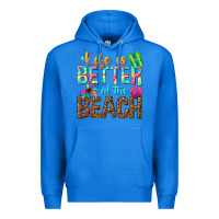 True Royal Life is better at the beach Premium Hoodie - NancyCooperArtShop