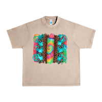 French Oak hippie peace sign butterfly leopard and tie dye brushstroke Urban Heavy Tee - Artiststas