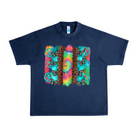 Navy hippie peace sign butterfly leopard and tie dye brushstroke Urban Heavy Tee - Artiststas