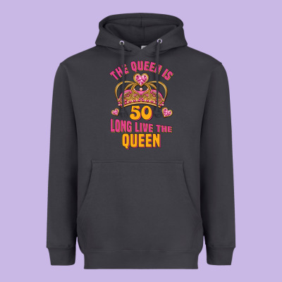 The Queen Is 50 Long Live The Queen Heavyweight Hoodie Designed By Jasminsmagicworld
