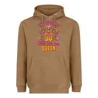 Toasted Coconut the queen is 50 long live the queen Heavyweight Hoodie - Jasminsmagicworld