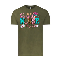 Vintage Olive blessed nurse Vintage Tee - AdoDesignShop