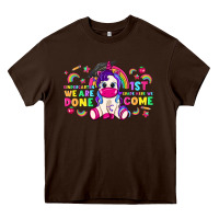 Chocolate Brown kindergarten we are done 1st here we come with unicorn Heavy Core Tee - texasbilliewilder