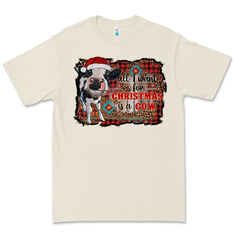 All I Want For Christmas Is A Cow Aztec Premium Tee by RanaPortraitStore | Teevron