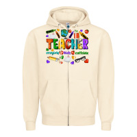 Sandshell teacher crayons kids caffeine Zipper Hoodie - NancyCooperArtShop