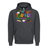 Smoke teacher crayons kids caffeine Zipper Hoodie - NancyCooperArtShop