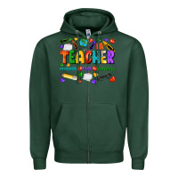 Sports Green teacher crayons kids caffeine Zipper Hoodie - NancyCooperArtShop