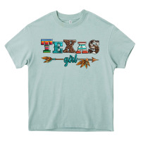 Arona texas girl serape turquoise leopard cowhide arrow Heavy Core Tee - Artiststas