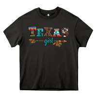 Asphalt texas girl serape turquoise leopard cowhide arrow Heavy Core Tee - Artiststas