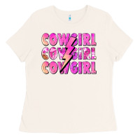Bone cowgirl cowgirl lightning bolt Ladies Tee - Zillion Design Studio
