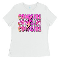 Cowgirl Cowgirl Lightning Bolt Ladies Tee | Teevron
