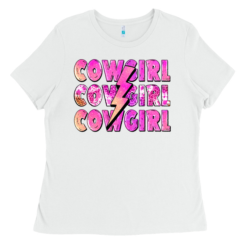 Cowgirl Cowgirl Lightning Bolt Ladies Tee by Zillion Design Studio | Teevron