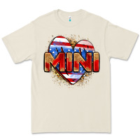 Bone American mini heart Premium Tee - Zillion Design Studio