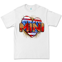 White American mini heart Premium Tee - Zillion Design Studio