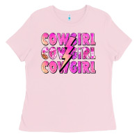 Cowgirl Cowgirl Lightning Bolt Ladies Tee | Teevron